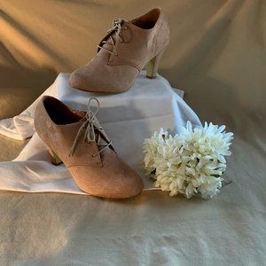 Journee Collection Lace Up Suede Booties Lydia Martin Inspired